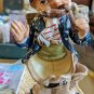 Antique Hobo Figurine Match  Holder Happy Tramp Vintage Folk Art Bum