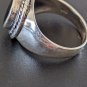 Vintage 925 Sterling Silver Black Onyx Ring Size 9