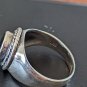 Vintage 925 Sterling Silver Black Onyx Ring Size 9