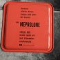 Vintage Merck Sharp Dohme Advertising tray Meprolone pink 8" x 8" Pa Dutch