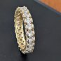FAS 925 China Sterling Silver Wraparound Cz Eternity Style Band Ring