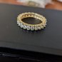FAS 925 China Sterling Silver Wraparound Cz Eternity Style Band Ring