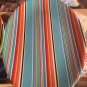 Two Large Retro Art Deco Oval Plastic Trays multi colored