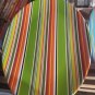 Two Large Retro Art Deco Oval Plastic Trays multi colored