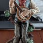 Vintage Man With Mandolin ceramic Figurine Made In Portugal 9" tall