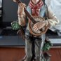Vintage Man With Mandolin ceramic Figurine Made In Portugal 9" tall