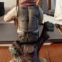 Vintage Man With Mandolin ceramic Figurine Made In Portugal 9" tall