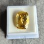 17.75 Ct Cushion Cut Fancy Golden Citrine Loose Gem 20x15mm
