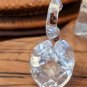 Vintage Miniature Cut Crystal Swan Figurine Beveled 2.25" Length