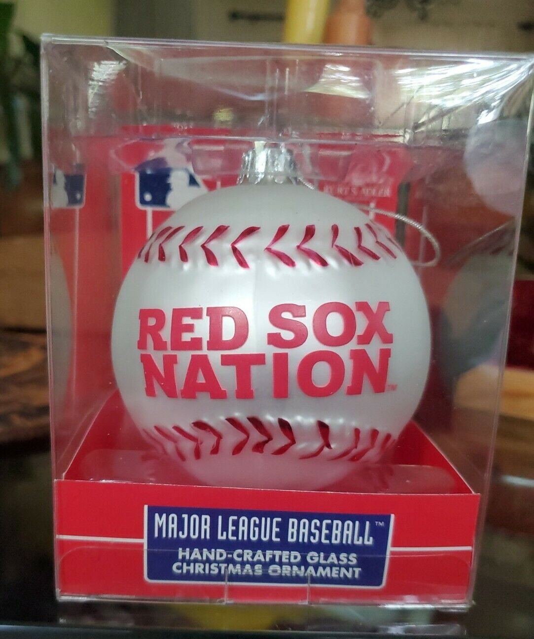 Red Sox Nation MLB Hand Crafted Glass Christmas Ornament Kurt S Adler