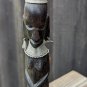 A Leo Product Vintage Genuine Hand Carved African Girl Figurine 6" Made In Kenya