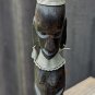 A Leo Product Vintage Genuine Hand Carved African Girl Figurine 6" Made In Kenya