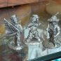 DeadEye, Cast Off, First Catch, Three International Pewter Figurines