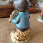Vintage 50's Arnart Sitting Boy Playing Violin Made In Japan Hand Painted