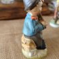 Vintage 50's Arnart Sitting Boy Playing Violin Made In Japan Hand Painted