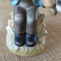 Vintage 50's Arnart Sitting Boy Playing Violin Made In Japan Hand Painted