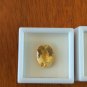 Two Loose Citrine Cut Gems Stones 17.00 Cts Total Wt 16x12mm Each Oval Shaped