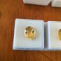 Two Loose Citrine Cut Gems Stones 17.00 Cts Total Wt 16x12mm Each Oval Shaped
