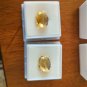 Two Loose Citrine Cut Gems Stones 17.00 Cts Total Wt 16x12mm Each Oval Shaped