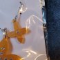 Crystal Collection Austrian Crystal Orange Crosses Set Earings Pendent