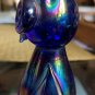 Vintage Rubin Glass Blue Owl