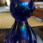 Vintage Rubin Glass Blue Owl