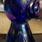 Vintage Rubin Glass Blue Owl