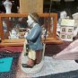 Fruit Cart Vendor Ceramic Figurine