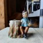 Vintage One Shoe Young Boy Porcelain Figurine Made In Occupied Japan