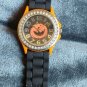 Geneva Platinum Pumpkin Face Watch
