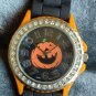 Geneva Platinum Pumpkin Face Watch