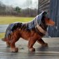 COLLIE FIGURINE Made in Japan TRI-COLORED DOG Standing Puppy Dog VINTAGE