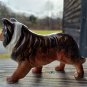 COLLIE FIGURINE Made in Japan TRI-COLORED DOG Standing Puppy Dog VINTAGE