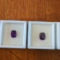 Four Matching Purple African Amethyst Gems Cushion Cut 10x8mm Each 10.85 Cts TW