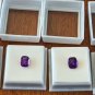 Four Matching Purple African Amethyst Gems Cushion Cut 10x8mm Each 10.85 Cts TW