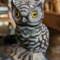 Vintage Asian Beautiful Stone Owl On Perch