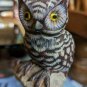 Vintage Asian Beautiful Stone Owl On Perch