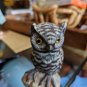 Vintage Asian Beautiful Stone Owl On Perch