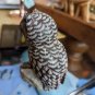 Vintage Asian Beautiful Stone Owl On Perch