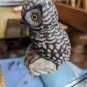 Vintage Asian Beautiful Stone Owl On Perch