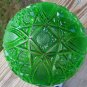 vintage emerald green glass bowl