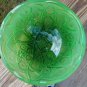 vintage emerald green glass bowl