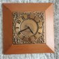 General Electric Telechron Wood Framed Metal Faced Larg Wall Clock Tested
