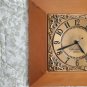 General Electric Telechron Wood Framed Metal Faced Larg Wall Clock Tested