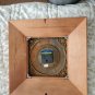 General Electric Telechron Wood Framed Metal Faced Larg Wall Clock Tested