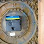 General Electric Telechron Wood Framed Metal Faced Larg Wall Clock Tested