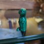Vintage Hand Carved Two Inches Malachite Owl Figurine
