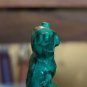 Vintage Hand Carved Two Inches Malachite Owl Figurine