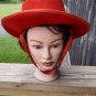 Vintage Clasico Andaluz Madrid Red Felt Hat