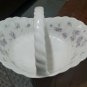 WEDGWOOD APRIL FLOWERS HANDLED CANDY NUT BASKET BONE CHINA MADE IN ENGLAND